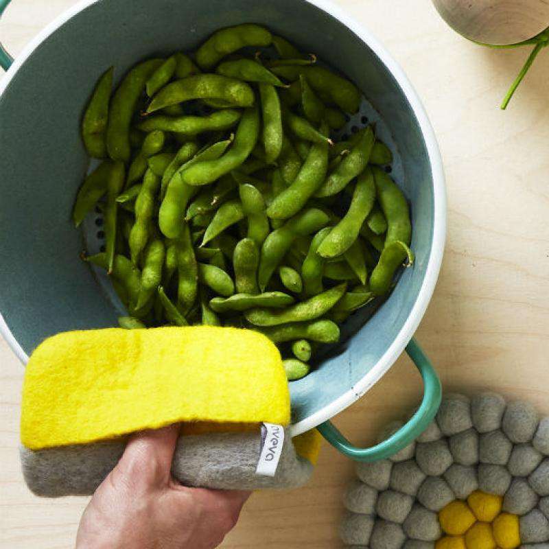 Aveva Potholder wool lime