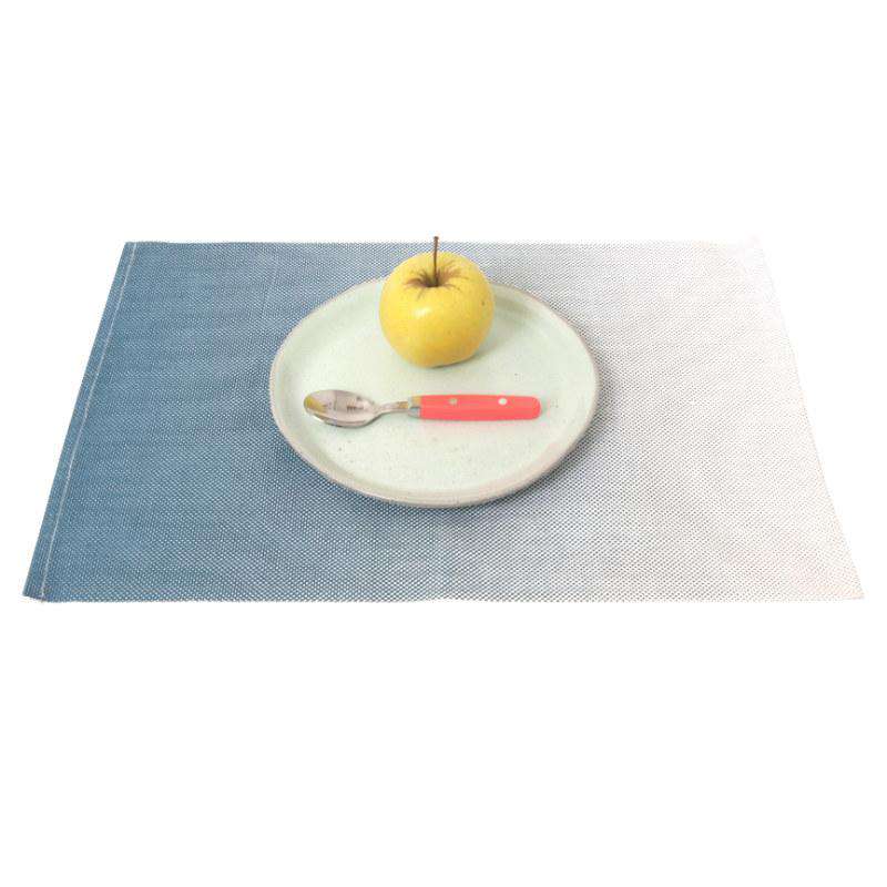Present Time placemat ombre neon blue