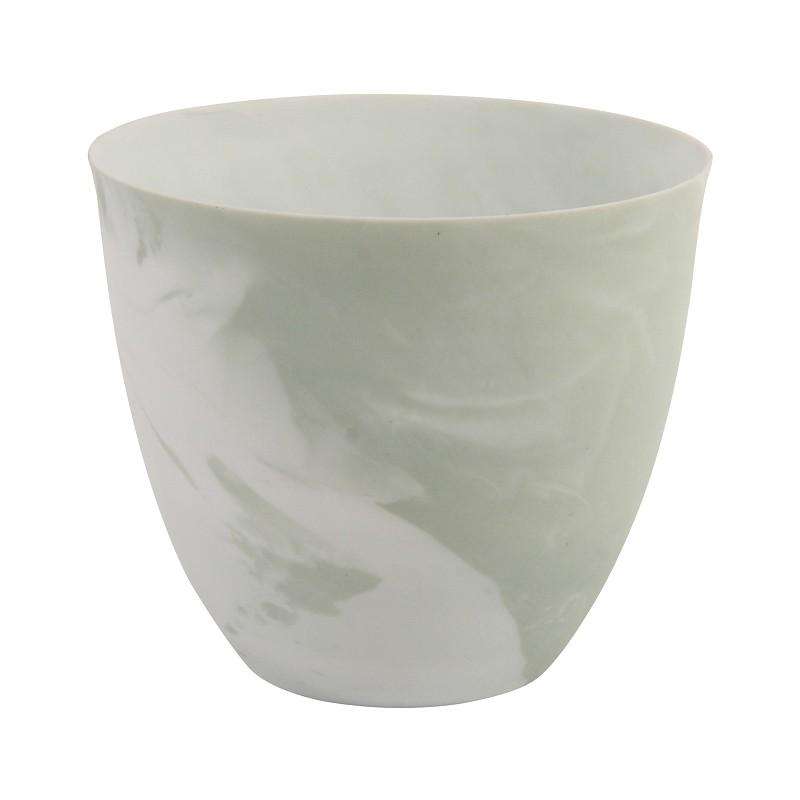 &klevering tea light holder marble print large blue