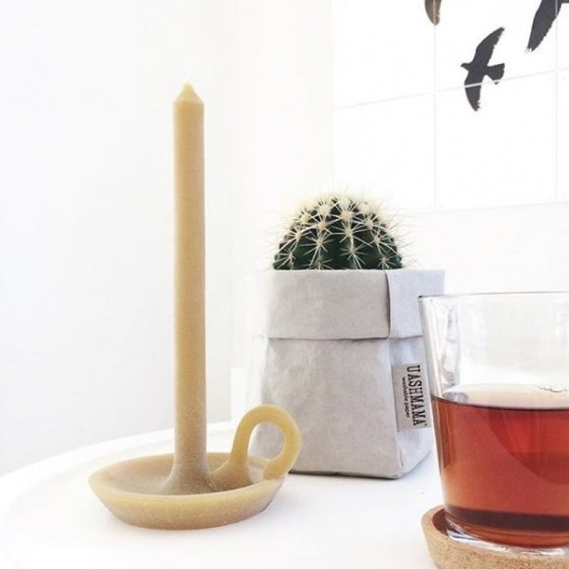 Tallow candle ochre yellow Ontwerpduo