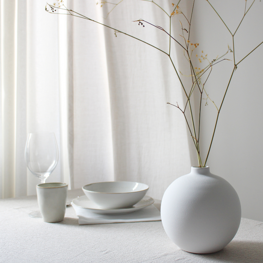 White Vase clay- Blanc 03