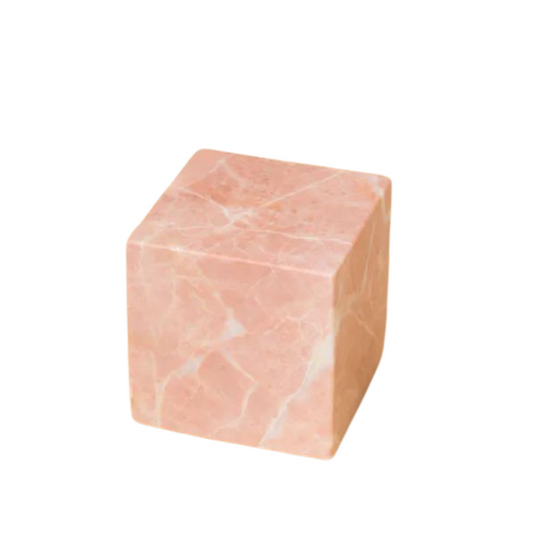 Stoned marble pink marble block large