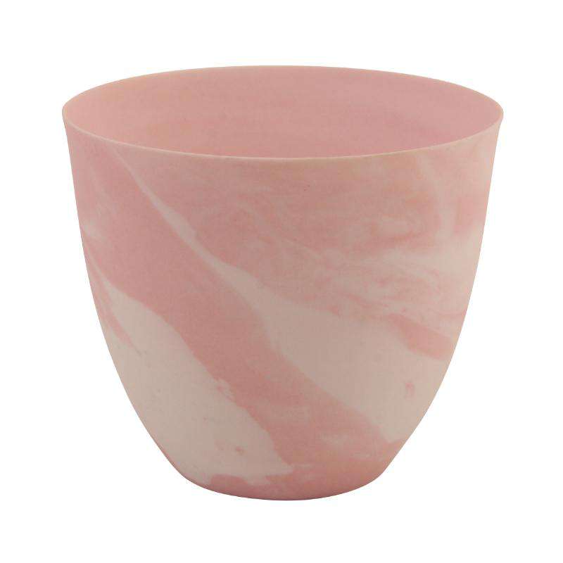 &klevering tea light holder marble print large pink