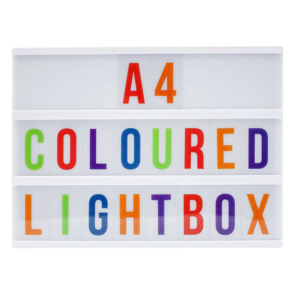 Lightbox wit A4 