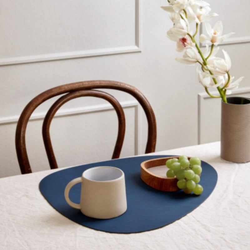 LINDDNA PLACEMAT CURVE MIDNIGHT BLUE