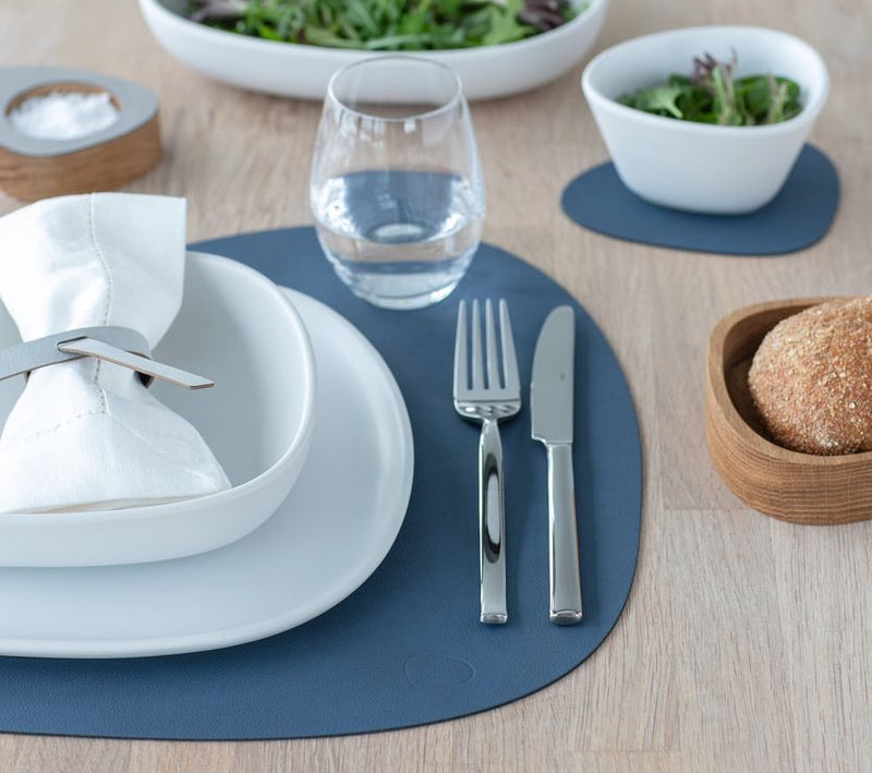 Placemat curve nupo donkerblauw