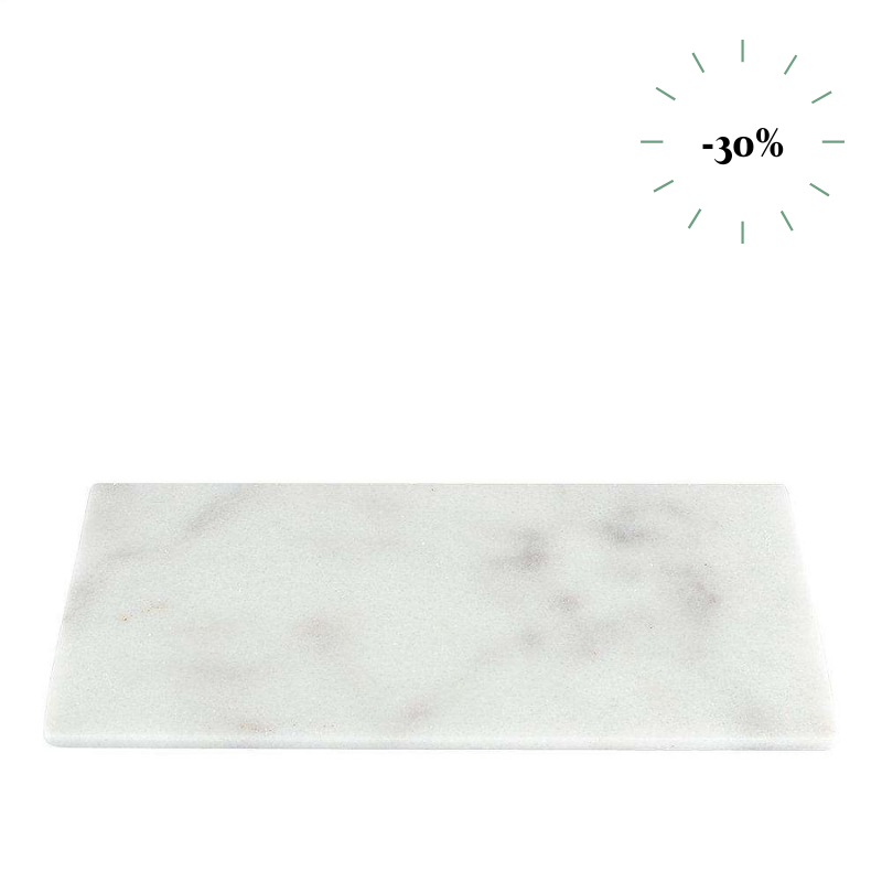 Stoned marble board 20x40 white