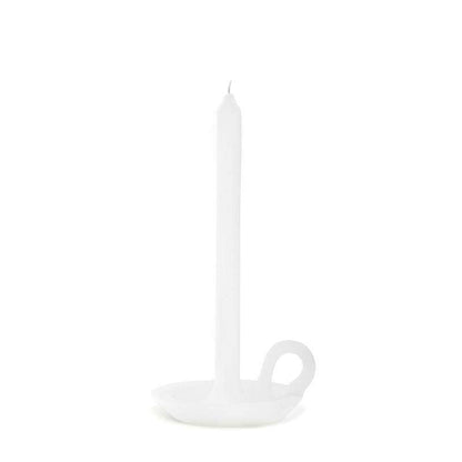 Tallow candle soft white